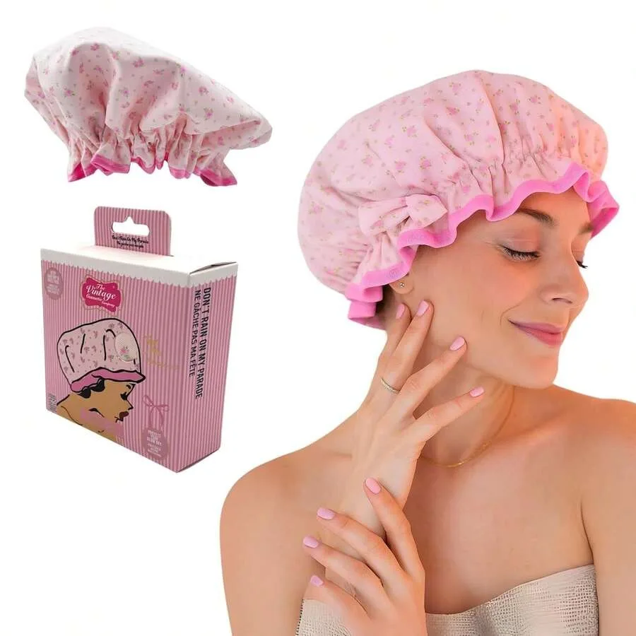The Vintage Cosmetic Company Rose Shower Cap For Women And Girls, Elegant Reusable Bath Hat, Shower- andAmp; Stylish Hair Prote
The Vintage Cosmetic Company Rose Shower Cap For Women And Girls, Elegant Reusable Bath Hat, Shower- andAmp; Stylish Hair Prote