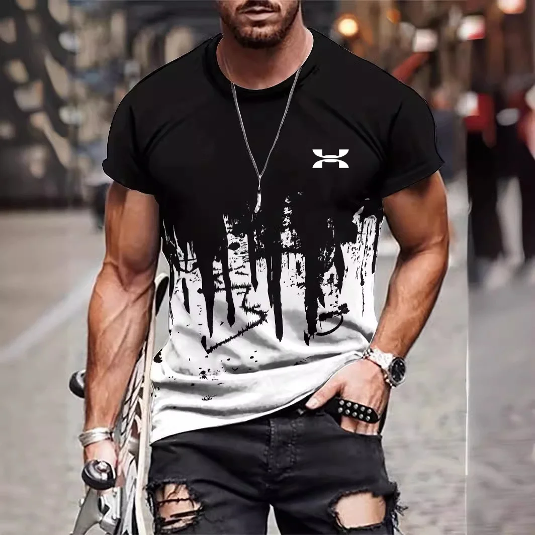 Fashion 3D Gradient Print T Shirt For Men Hip Hop Trend Harajuku Streetwear Casual O-neck Short Sleeve Tops Summer Loose T-Shirt
Fashion 3D Gradient Print T Shirt For Men Hip Hop Trend Harajuku Streetwear Casual O-neck Short Sleeve Tops Summer Loose T-Shirt