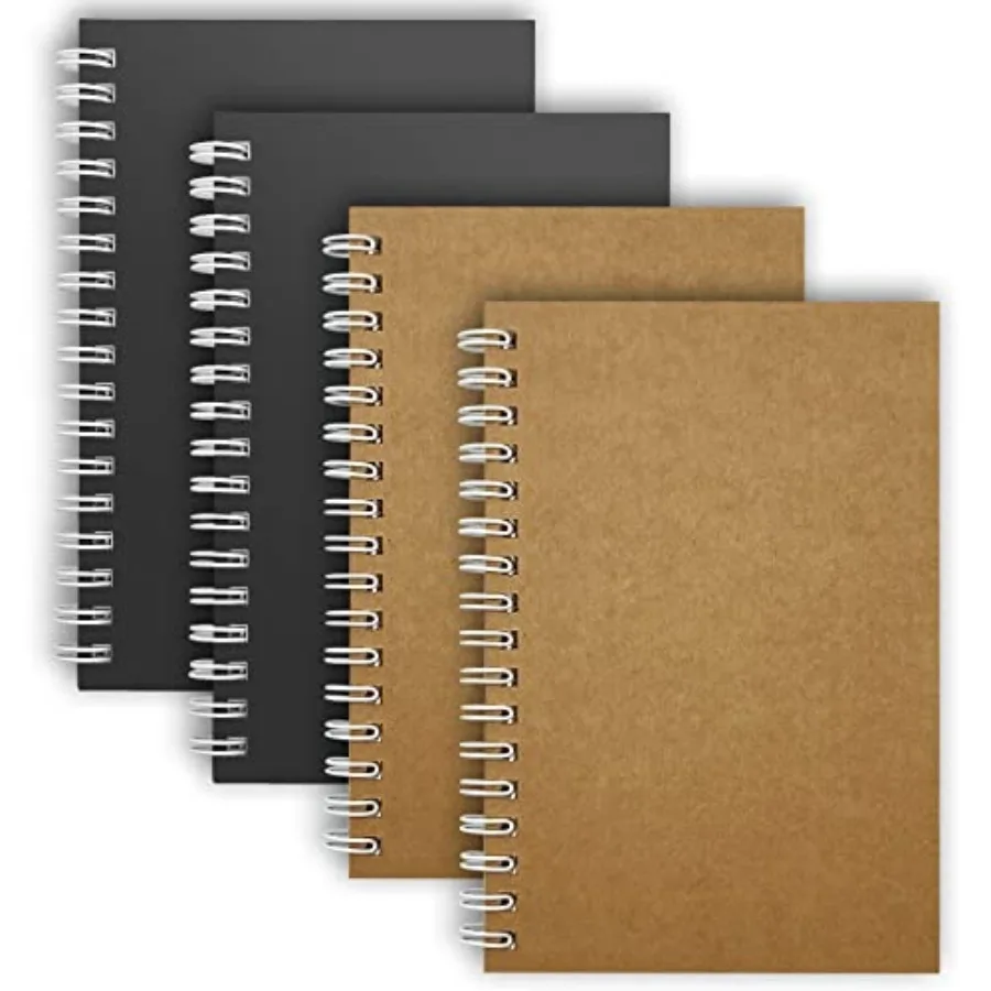 Small Spiral Notebooks 4 x 6 Inch - 4 Pack Mini Pocket Memo Note Pads 80gsm Paper Notepad with 50 Sheets per Pad, Perfect for N
Small Spiral Notebooks 4 x 6 Inch - 4 Pack Mini Pocket Memo Note Pads 80gsm Paper Notepad with 50 Sheets per Pad, Perfect for N