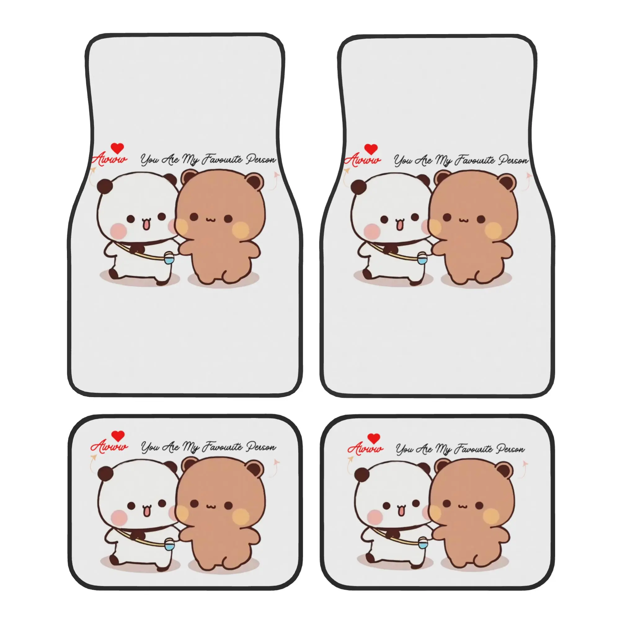Car Floor Mats 4 Pcs Crystal Velvet Bubu Dudu Panda Brownie Bear Couple Universal Front Rear Foot Mats Carpets Rugs Pieces Auto
Car Floor Mats 4 Pcs Crystal Velvet Bubu Dudu Panda Brownie Bear Couple Universal Front Rear Foot Mats Carpets Rugs Pieces Auto