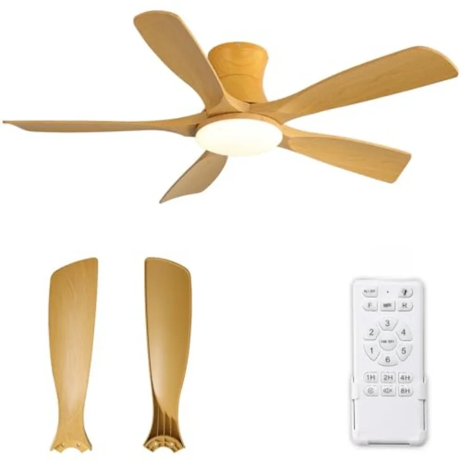 Dimmable LED Ceiling Fan, Wood LED Modern Ceiling Fan with Remote 6 Speeds LED Ceiling Fan with Lights 3 Color 3000K/4000K/6000
Dimmable LED Ceiling Fan, Wood LED Modern Ceiling Fan with Remote 6 Speeds LED Ceiling Fan with Lights 3 Color 3000K/4000K/6000