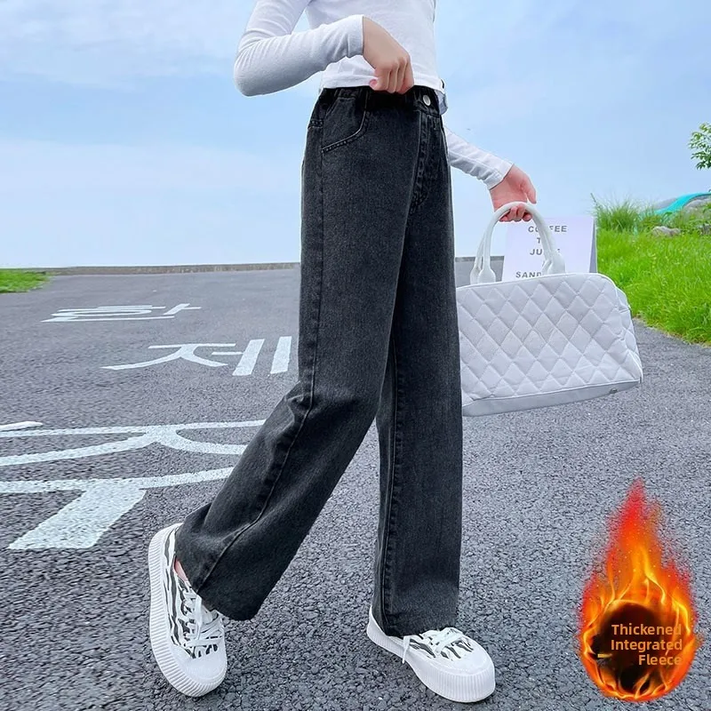 Loose Straight Leg Denim Jeans for Girls Autumn Wear Big Kids Casual Loose Children's Pants Korean Style Fall Fashion
Loose Straight Leg Denim Jeans for Girls Autumn Wear Big Kids Casual Loose Children's Pants Korean Style Fall Fashion