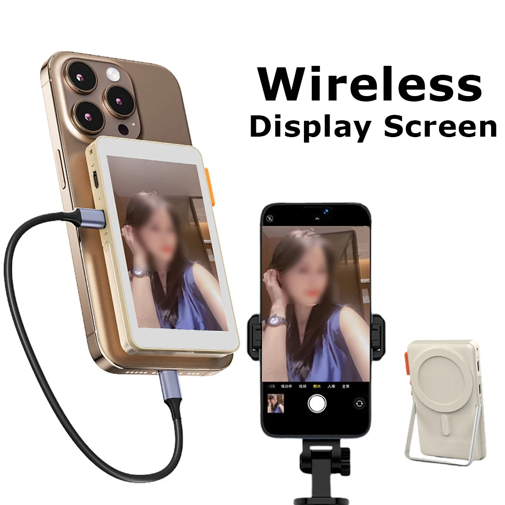 Vlog Selfie Monitor Screen Magnetic Mobile screen splitter selfie wireless display screen Phone Rear Camera For Android Iphone
Vlog Selfie Monitor Screen Magnetic Mobile screen splitter selfie wireless display screen Phone Rear Camera For Android Iphone