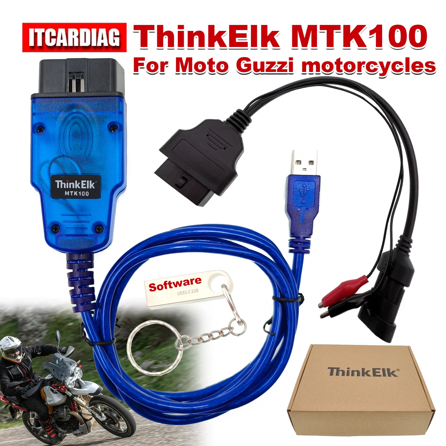 ThinkElk MTK100 для мотоциклов Moto Guzzi, диагностический инструмент для чтения и записи ECU Eeprom, прозрачный код неисправности для инструмента обслуживания велосипеда
ThinkElk MTK100 для мотоциклов Moto Guzzi, диагностический инструмент для чтения и записи ECU Eeprom, прозрачный код неисправности для инструмента обслуживания велосипеда