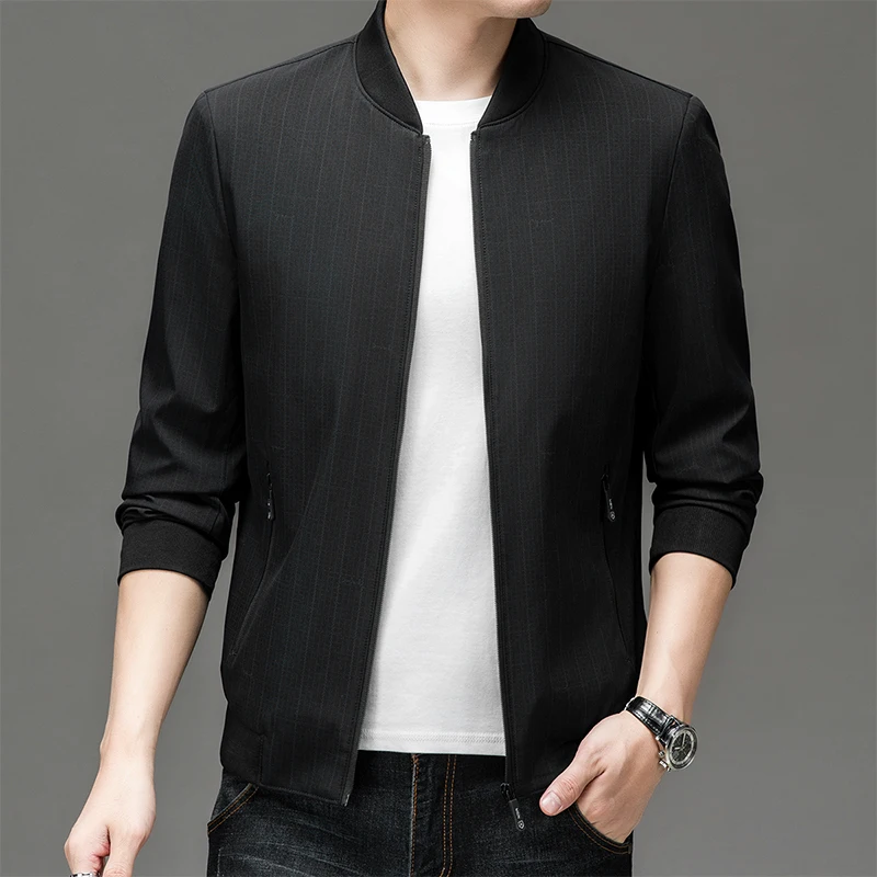 Fashion Autumn Jackets Men Casual Solid Color Bomber Jacket Versatile Top Loose Fit Regular Length Chinese Brand Autumn Wear
Fashion Autumn Jackets Men Casual Solid Color Bomber Jacket Versatile Top Loose Fit Regular Length Chinese Brand Autumn Wear