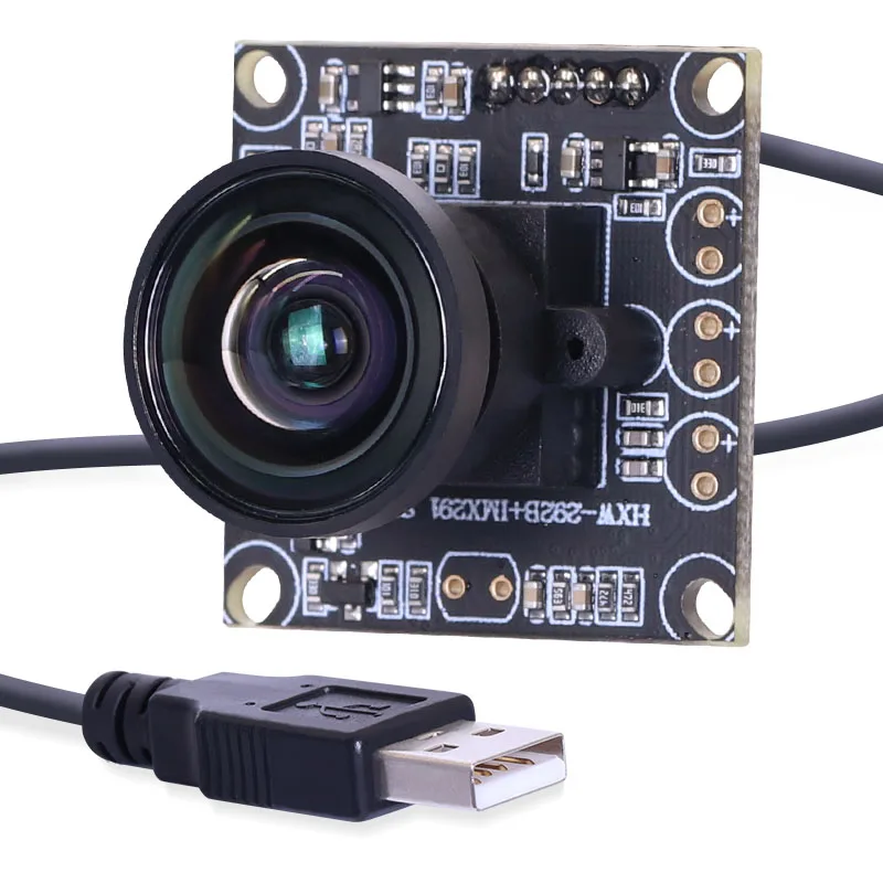1080P IMX291 CMOS Sensor 2.4mm 120Degree Distortionless Wide Angle Lens USB Camera HD Color Free Drive Industrial Camera Module
1080P IMX291 CMOS Sensor 2.4mm 120Degree Distortionless Wide Angle Lens USB Camera HD Color Free Drive Industrial Camera Module