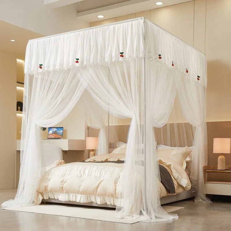 Minimalist Princess Style Lace Mosquito Net (without bracket) Embroidered Mosquito Net For Home Bedroom Encrypted Mosquito Net