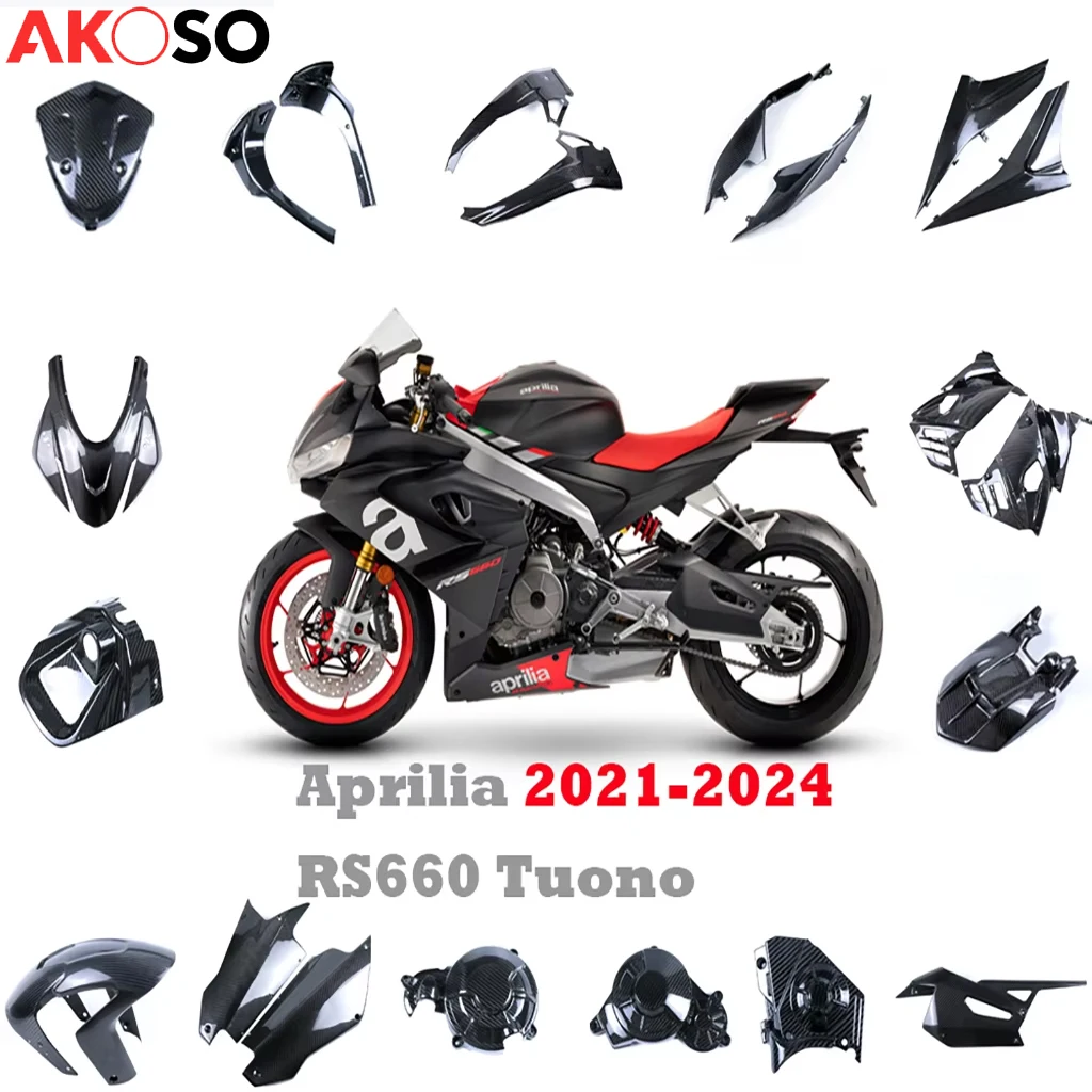 Motorcycle Fairings kits For Aprilia RS660 Tuono 2021-2024 100% Pure Carbon Fiber Panel Cover Guard Protector Parts Accessories
Motorcycle Fairings kits For Aprilia RS660 Tuono 2021-2024 100% Pure Carbon Fiber Panel Cover Guard Protector Parts Accessories