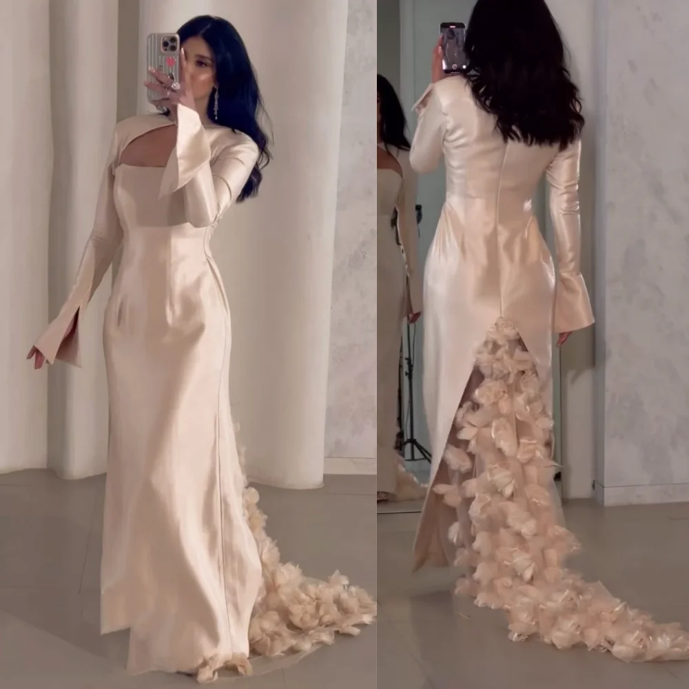 Customized Fashion Charmeuse Flower Trumpet Scoop Neck Long Dresses Bespoke Occasion Formal Intricate
Customized Fashion Charmeuse Flower Trumpet Scoop Neck Long Dresses Bespoke Occasion Formal Intricate
