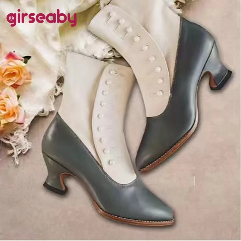 Girseaby 2024 New Women Ankle Boots Pointed Toe Heels Mixed Color String Beads Plus Size 41 42 43 33 Retro Leisure Bota
Girseaby 2024 New Women Ankle Boots Pointed Toe Heels Mixed Color String Beads Plus Size 41 42 43 33 Retro Leisure Bota