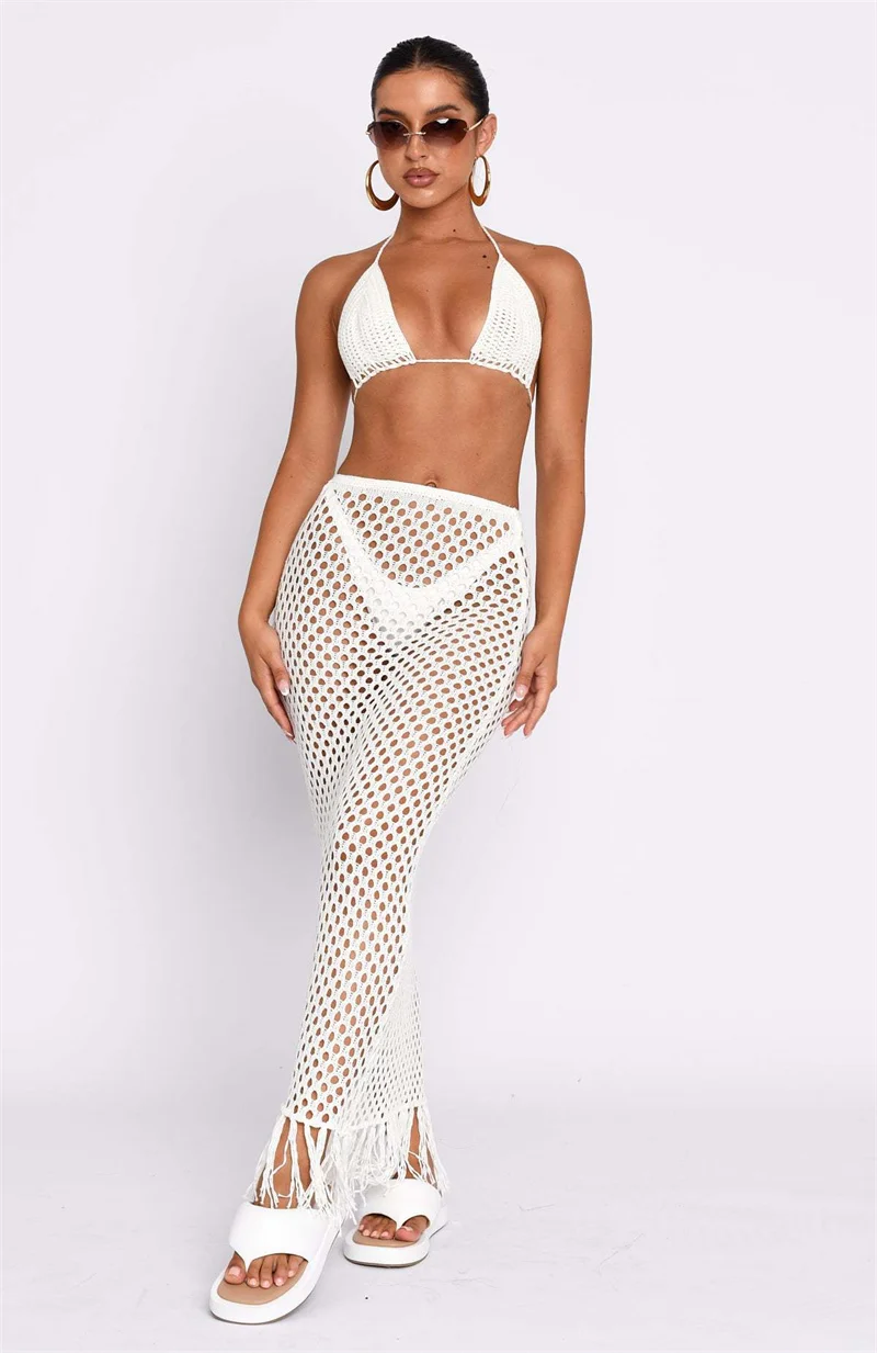 Crochet Bikini Bra Crop Top Beach Cover-ups Summer Tunic Swimwear Cover Up Knit Dress Vestido 2023 Swimsuit Bottom Tassel Skirts
Crochet Bikini Bra Crop Top Beach Cover-ups Summer Tunic Swimwear Cover Up Knit Dress Vestido 2023 Swimsuit Bottom Tassel Skirts
