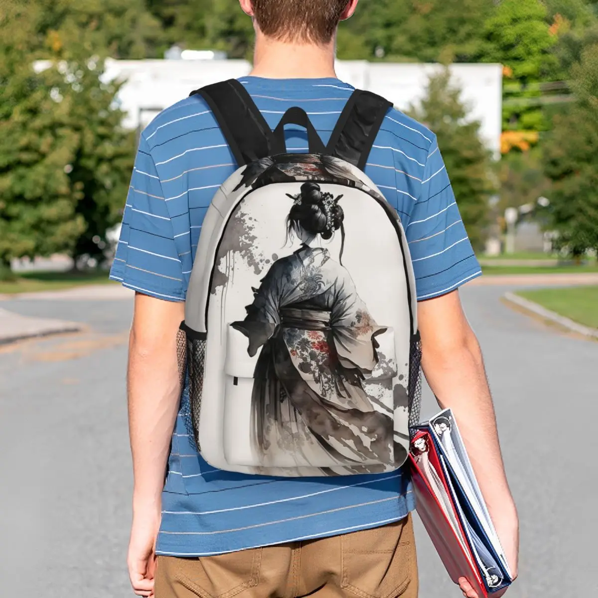 Japanese Female Samurai Oil Painting Backpack Student BookBag Children School Bag Laptop Shoulder Bags for Boys Girls
Japanese Female Samurai Oil Painting Backpack Student BookBag Children School Bag Laptop Shoulder Bags for Boys Girls
