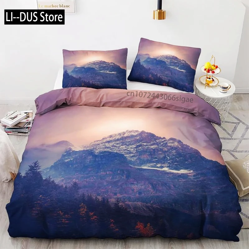 Mountains Duvet Cover Set, Decorative 3 Piece Bedding Set with 2 Pillow Shams, King Queen Full Size, Bedroom Decor Quilt Cover
Mountains Duvet Cover Set, Decorative 3 Piece Bedding Set with 2 Pillow Shams, King Queen Full Size, Bedroom Decor Quilt Cover