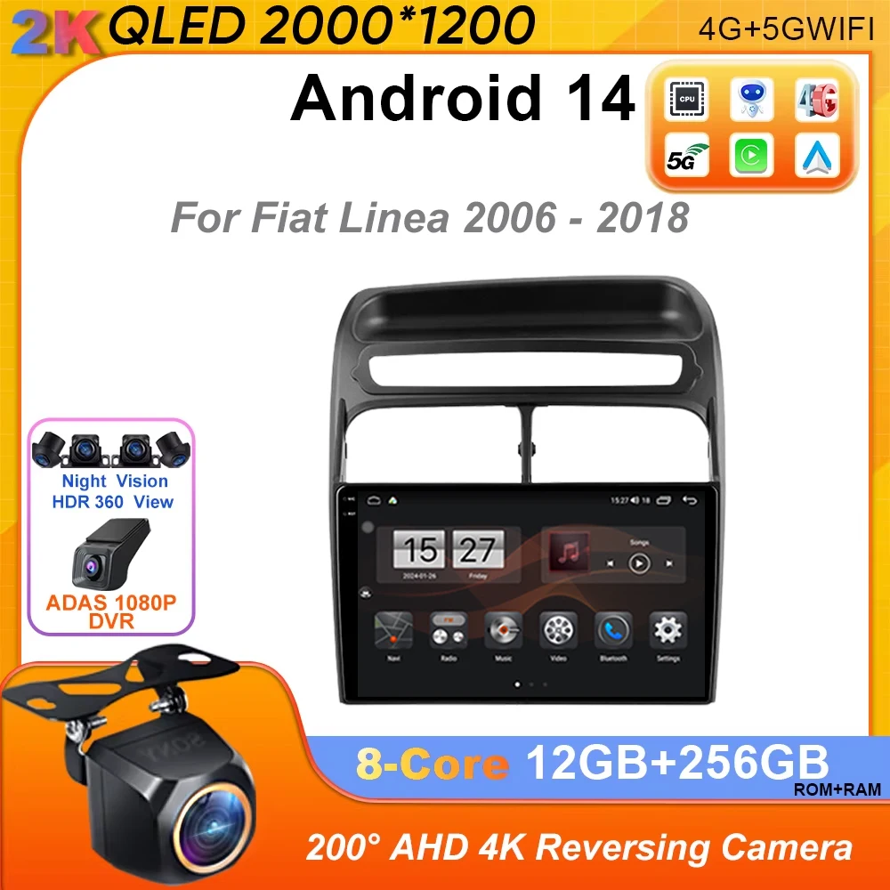 Android 14 Car Radio For Fiat Linea 2006 - 2018 Multimedia Video Player Stereo WIFI DVD BT Navigation GPS Carplay 4G Autoradio
Android 14 Car Radio For Fiat Linea 2006 - 2018 Multimedia Video Player Stereo WIFI DVD BT Navigation GPS Carplay 4G Autoradio