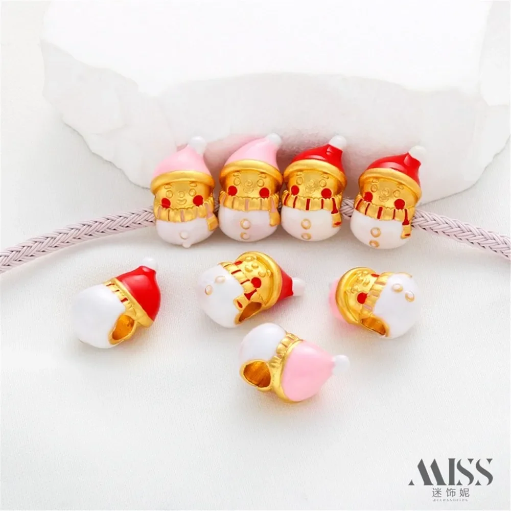 14K Gold Santa Series Apple Castle Large Hole Beads DIY Bracelet & Necklace Jewelry Making Accessories Bag Color Retention
14K Gold Santa Series Apple Castle Large Hole Beads DIY Bracelet & Necklace Jewelry Making Accessories Bag Color Retention