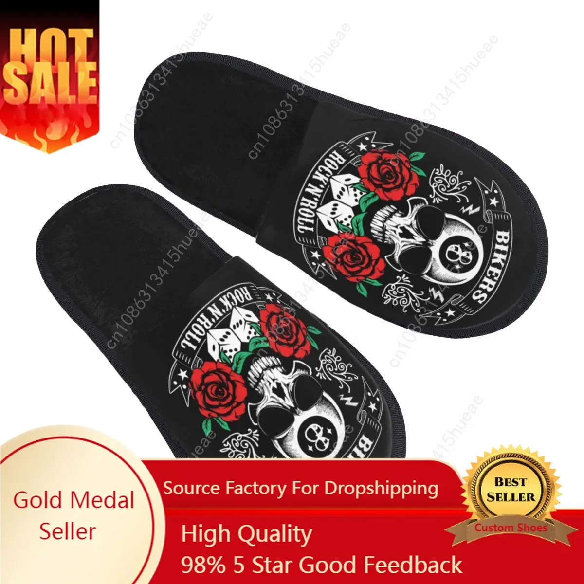 Custom Rock Skull Rockabilly Bikers Retro Rockers House Slippers Women Soft Memory Foam Shoes Comfy Warm Anti-skid Sole Slipper
Custom Rock Skull Rockabilly Bikers Retro Rockers House Slippers Women Soft Memory Foam Shoes Comfy Warm Anti-skid Sole Slipper
