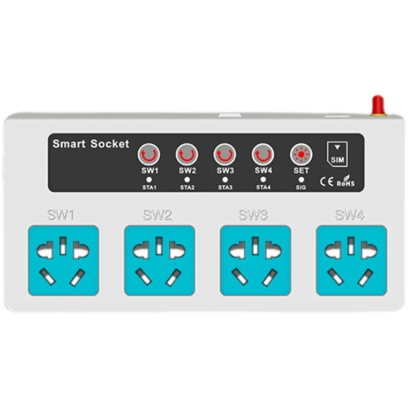 Full Netcom 4G intelligent socket temperature reminder power failure alarm memory mobile phone APP computer remote control
Full Netcom 4G intelligent socket temperature reminder power failure alarm memory mobile phone APP computer remote control