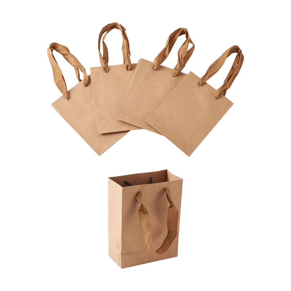 Pandahall 10pcs Rectangle Kraft Paper Bags Gift Shopping Bags Pouches with Nylon Cord Handles for Party Gift Packaging Storage
Pandahall 10pcs Rectangle Kraft Paper Bags Gift Shopping Bags Pouches with Nylon Cord Handles for Party Gift Packaging Storage