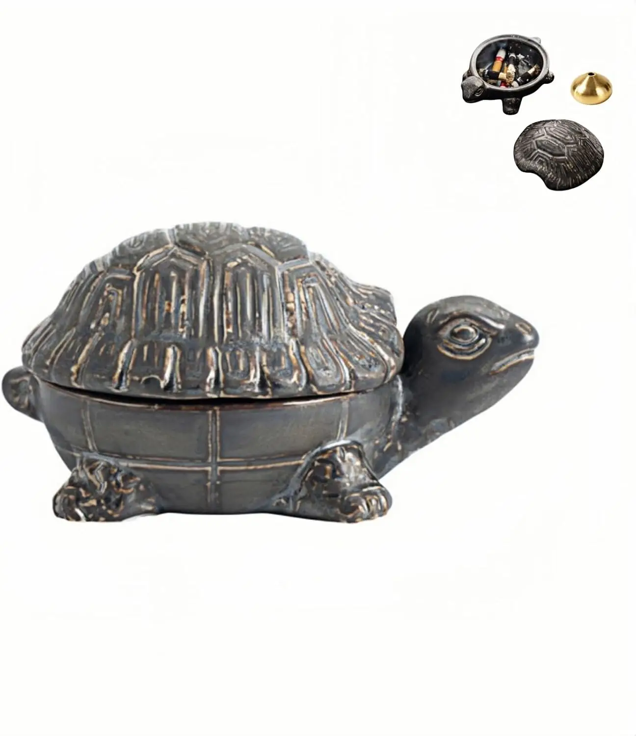 Ceramic Turtle Ashtray with Lid, Windproof for Indoor Outdoor Use, Desktop Ash Holder Home Office Decor
Ceramic Turtle Ashtray with Lid, Windproof for Indoor Outdoor Use, Desktop Ash Holder Home Office Decor
