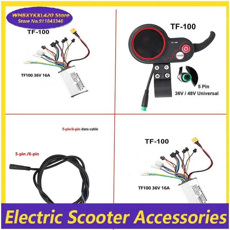 5Pin 6Pin48V 36 16A20A Controller And TF-100 Throttle Display apply to For Kugoo Kukirin M4 /M4 Pro Electric scooter Part
5Pin 6Pin48V 36 16A20A Controller And TF-100 Throttle Display apply to For Kugoo Kukirin M4 /M4 Pro Electric scooter Part