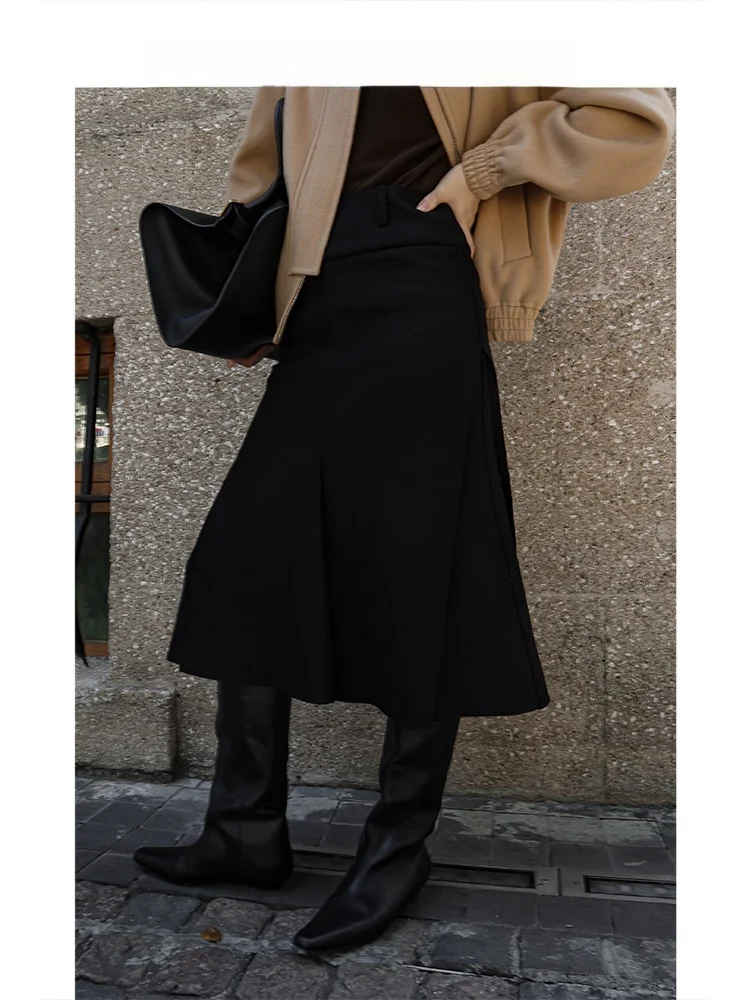 Classic Wool Blend Fish Tail Half Skirt Elegant Versatile Commute Style Polyester Viscose Wool Spandex mid Waist A-Line Skirt
Classic Wool Blend Fish Tail Half Skirt Elegant Versatile Commute Style Polyester Viscose Wool Spandex mid Waist A-Line Skirt