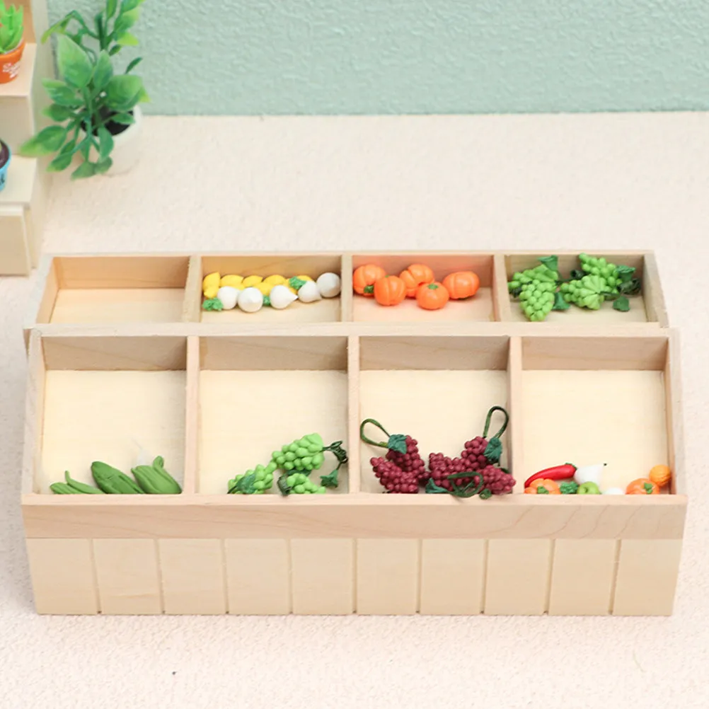 Miniature Vegetable Display Stand Wooden Rack Mini House Accessory Decorative Fruits Shelf Mini Shop Stall Small Furniture Decor
Miniature Vegetable Display Stand Wooden Rack Mini House Accessory Decorative Fruits Shelf Mini Shop Stall Small Furniture Decor
