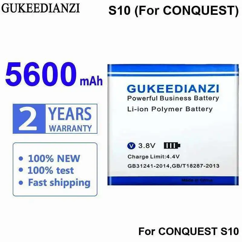 Mobile Phone Battery Environmentally Friendly 5600mAh For Conquest S10 Long-Lasting Performance
Mobile Phone Battery Environmentally Friendly 5600mAh For Conquest S10 Long-Lasting Performance