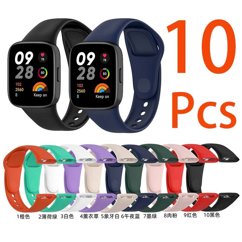 10 шт. силиконовый ремешок для Redmi Watch 3, сменный спортивный браслет для умных часов Redmi Watch 3, ремешок
10 шт. силиконовый ремешок для Redmi Watch 3, сменный спортивный браслет для умных часов Redmi Watch 3, ремешок