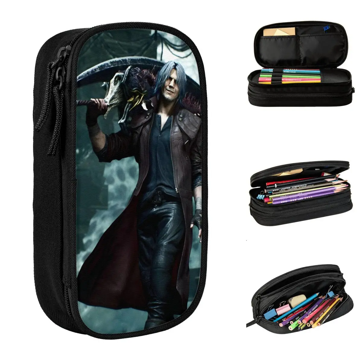 Пенал с милой городской фантазийной игрой Devil May Cry, сумка-держатель для ручек, детские большие школьные принадлежности для хранения, косметические пеналы
Пенал с милой городской фантазийной игрой Devil May Cry, сумка-держатель для ручек, детские большие школьные принадлежности для хранения, косметические пеналы