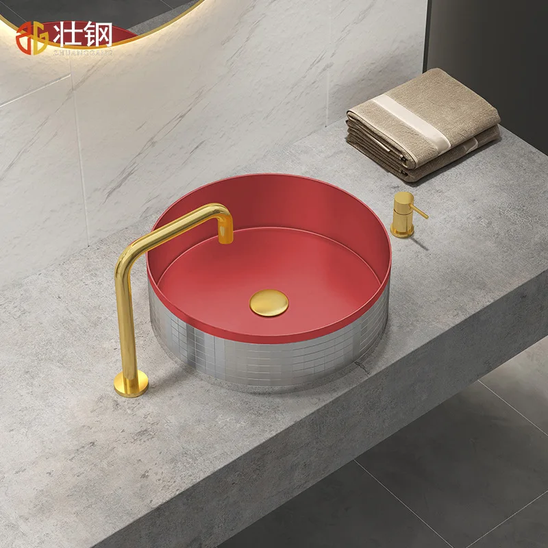 Artistic Circular Countertop Basin Spot New Washbasin for Household Bathroom Balcony Modern Sink Design
Artistic Circular Countertop Basin Spot New Washbasin for Household Bathroom Balcony Modern Sink Design