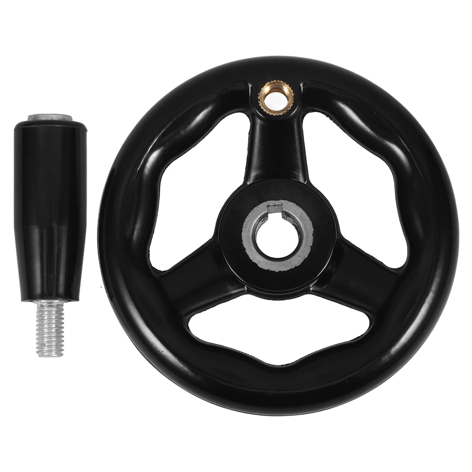 Rotate Machine Tool Rotary Handle Three Spoke Crank Round Rim Grinder Bakelite Wheel
Rotate Machine Tool Rotary Handle Three Spoke Crank Round Rim Grinder Bakelite Wheel