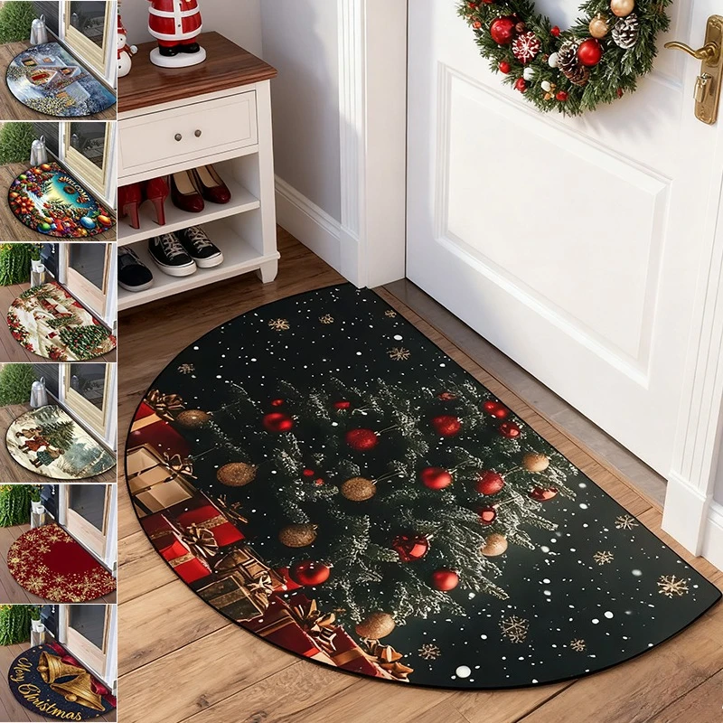 2025 Christmas Door Mat Perfect NonSlip Bedroom Kitchen Rug Washable for Christmas Gift Exchange or Holiday Party Decoration 카페트 
2025 Christmas Door Mat Perfect NonSlip Bedroom Kitchen Rug Washable for Christmas Gift Exchange or Holiday Party Decoration 카페트