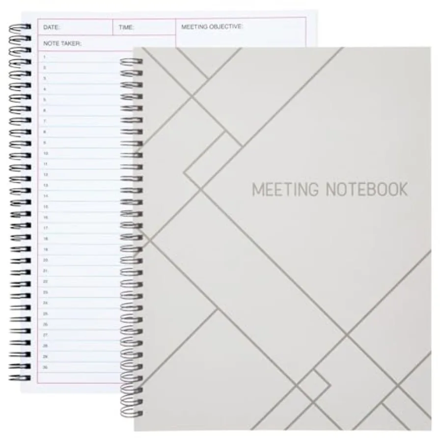 Meeting Notebook for Work - Spiral-Bound Planner Notebook for Work Planner and Office Supplies - Agenda and To Do List Notepad
Meeting Notebook for Work - Spiral-Bound Planner Notebook for Work Planner and Office Supplies - Agenda and To Do List Notepad