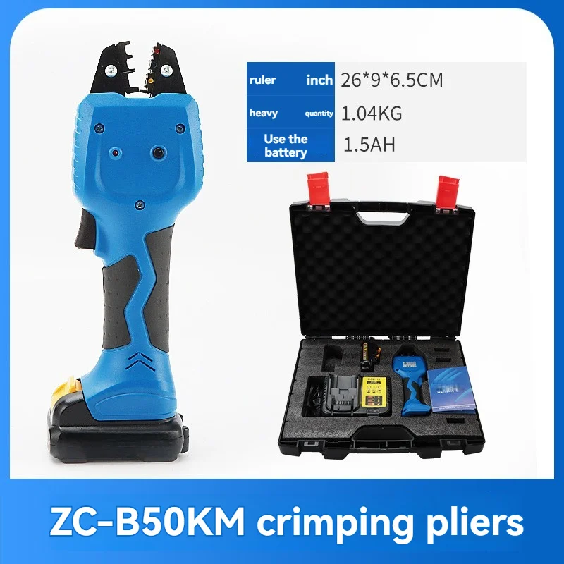 Zc-B50Km Electric Crimping Pliers Tube Type Terminal Cable Crimping Pliers Electric Cold Crimping Pliers
Zc-B50Km Electric Crimping Pliers Tube Type Terminal Cable Crimping Pliers Electric Cold Crimping Pliers