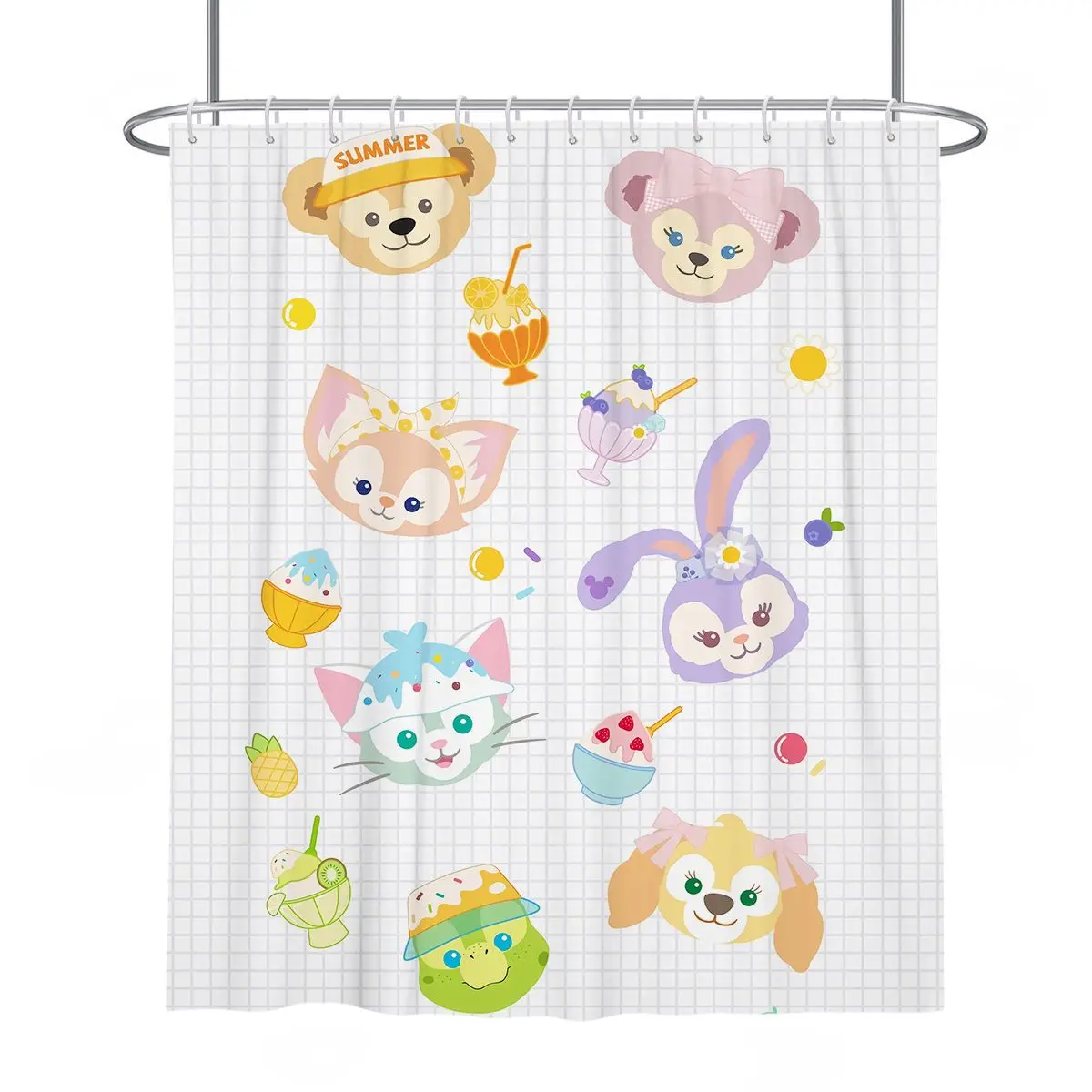 Disney StellaLou CookieAn Olu Mel LinaBell Cartoon Cute Shower Curtain Print Polyster Home Decor Bathroom Curtain with Hooks
Disney StellaLou CookieAn Olu Mel LinaBell Cartoon Cute Shower Curtain Print Polyster Home Decor Bathroom Curtain with Hooks