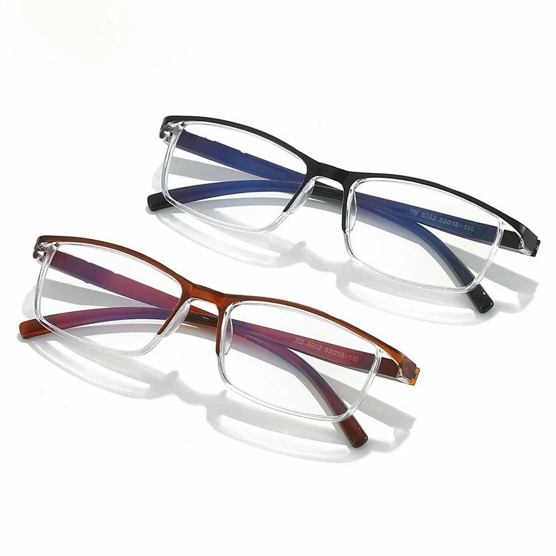 Очки для чтения FYTOO Browline с защитой от синего света. Стильный чайный и черный TR. Легкий прямоугольный дизайн без оправы. 
Очки для чтения FYTOO Browline с защитой от синего света. Стильный чайный и черный TR. Легкий прямоугольный дизайн без оправы.