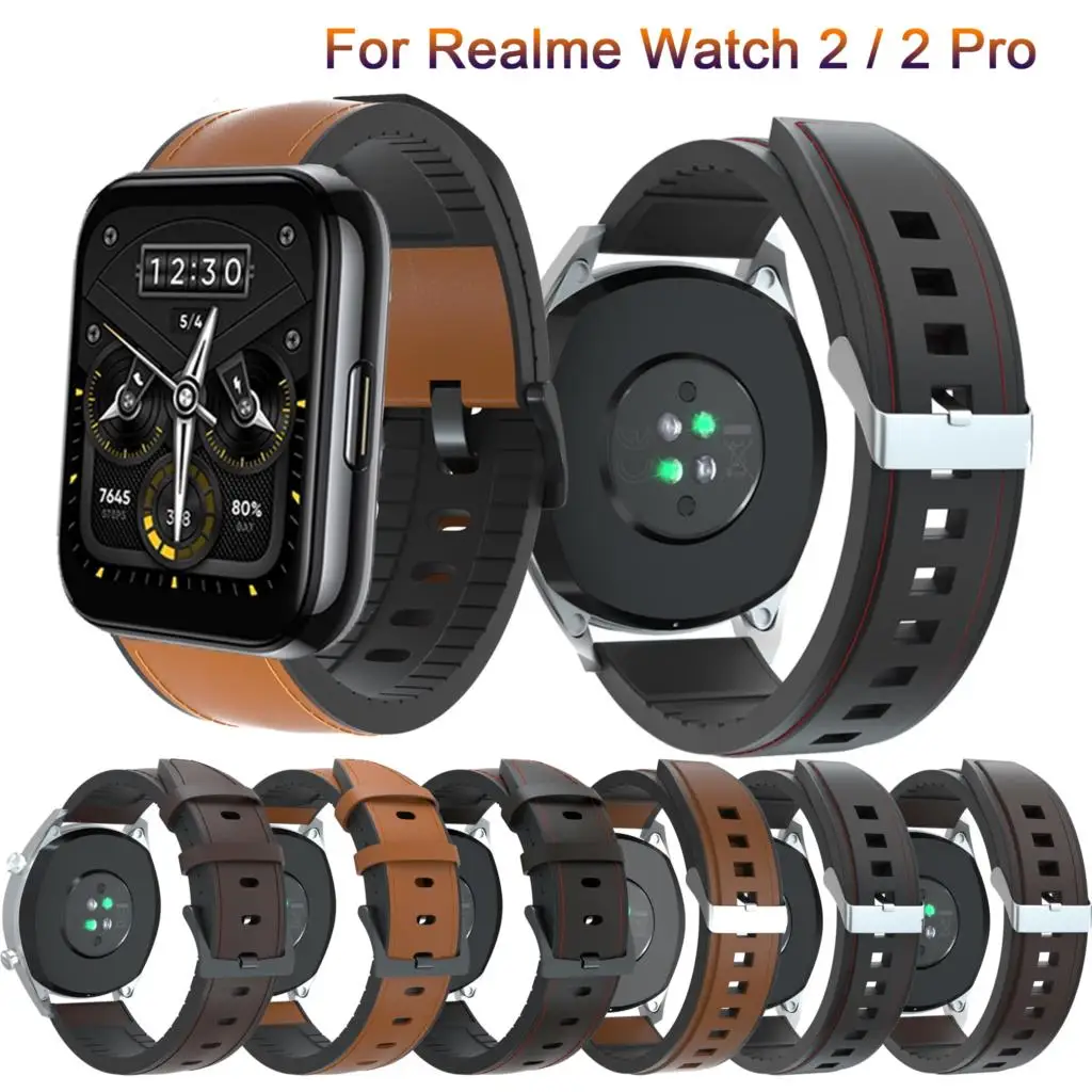 Genuine Leather Watchband For Realme Watch 2 / 2 pro Smart Wristband Bracelet For Realme Watch S / pro Strap Accessories Correa
Genuine Leather Watchband For Realme Watch 2 / 2 pro Smart Wristband Bracelet For Realme Watch S / pro Strap Accessories Correa