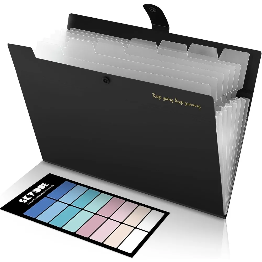 Expanding File Folder Organizer with 8 Pockets Letter Size A4 Portable Accordion Document Organizer for School Office Supplies Hospital Paperwork Filing Essential Home Office Desk Storage Teacher Student Black
Expanding File Folder Organizer with 8 Pockets Letter Size A4 Portable Accordion Document Organizer for School Office Supplies Hospital Paperwork Filing Essential Home Office Desk Storage Teacher Student Black