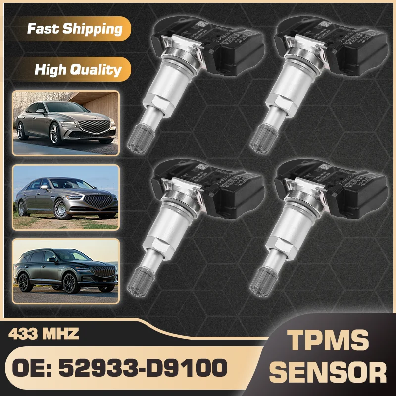 433 MHz TPMS Tire Pressure Monitor Sensor For Genesis G80 2021-2026 Genesis G90 2017-2022 Genesis GV80 2021-2026 52933-D9100
433 MHz TPMS Tire Pressure Monitor Sensor For Genesis G80 2021-2026 Genesis G90 2017-2022 Genesis GV80 2021-2026 52933-D9100