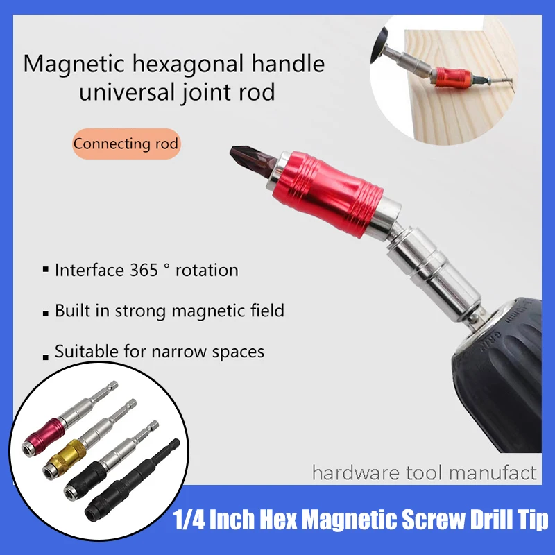 1/4 Inch Hex Magnetic Screw Drill Tip Quick Change Locking Bit Holder Drill Screw Tool Drive Guide Drill Bit Extension Rod
1/4 Inch Hex Magnetic Screw Drill Tip Quick Change Locking Bit Holder Drill Screw Tool Drive Guide Drill Bit Extension Rod