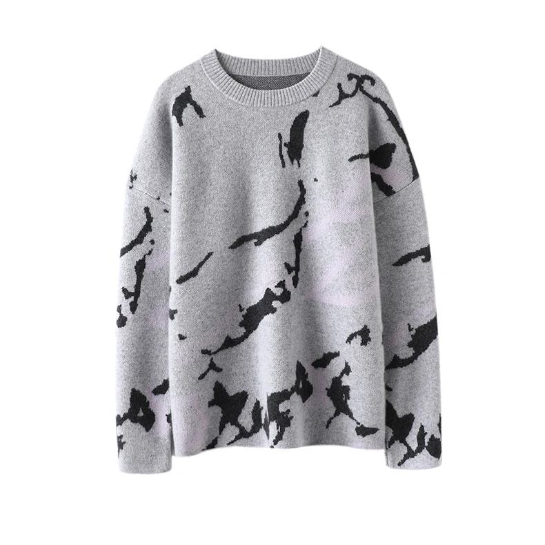 Cashmere Sweater Women LOOSE O-Neck High Street Pullover Autumn/Winter A-straight Fashion Tops 2022 Women
Cashmere Sweater Women LOOSE O-Neck High Street Pullover Autumn/Winter A-straight Fashion Tops 2022 Women