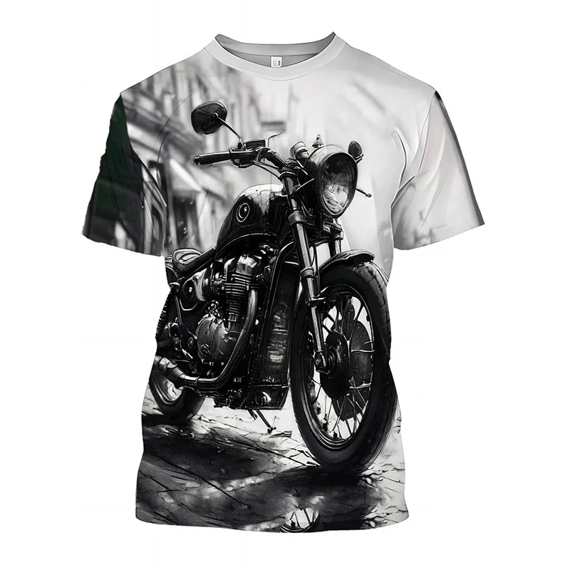 Colorful motorcycle pattern T-shirt men's cool 3D printed T-shirt summer quick drying O-neck top short sleeved T-shirt
Colorful motorcycle pattern T-shirt men's cool 3D printed T-shirt summer quick drying O-neck top short sleeved T-shirt