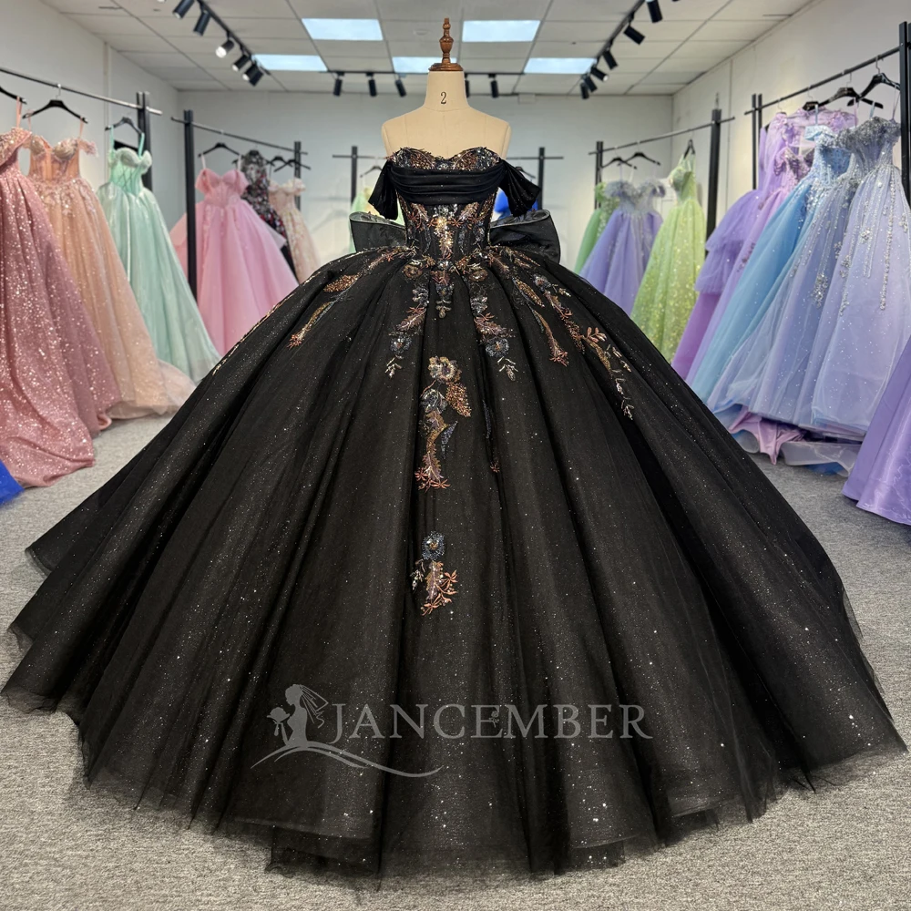 Великолепные черные платья Quinceanera, многоуровневые милые бусины и жемчуг, платья для дня рождения 2025 года, Vestidos De 15, индивидуальные платья с короткими рукавами DY1267
Великолепные черные платья Quinceanera, многоуровневые милые бусины и жемчуг, платья для дня рождения 2025 года, Vestidos De 15, индивидуальные платья с короткими рукавами DY1267