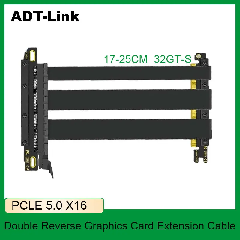 Двойной реверсивный PCIE 5.0 экранированный Riser PCI Express 16x к X16 RTX 3090, удлинительный кабель для видеокарты для графического процессора A4 ITX, материнская плата
Двойной реверсивный PCIE 5.0 экранированный Riser PCI Express 16x к X16 RTX 3090, удлинительный кабель для видеокарты для графического процессора A4 ITX, материнская плата