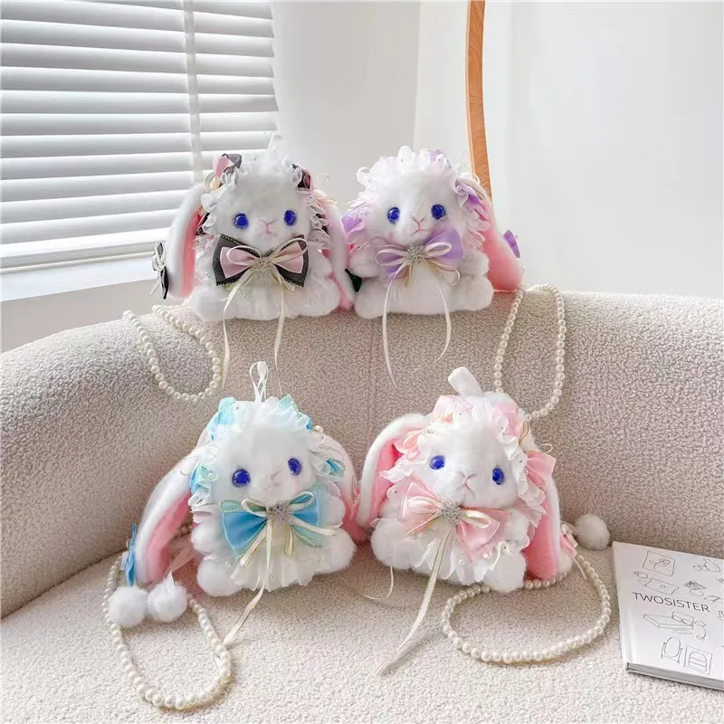 Милая плюшевая сумка-кроссбоди в виде кролика, в стиле Лолита, для фотосессий, подарок для девушки, маленький размер, с животным принтом, для повседневного использования
Милая плюшевая сумка-кроссбоди в виде кролика, в стиле Лолита, для фотосессий, подарок для девушки, маленький размер, с животным принтом, для повседневного использования