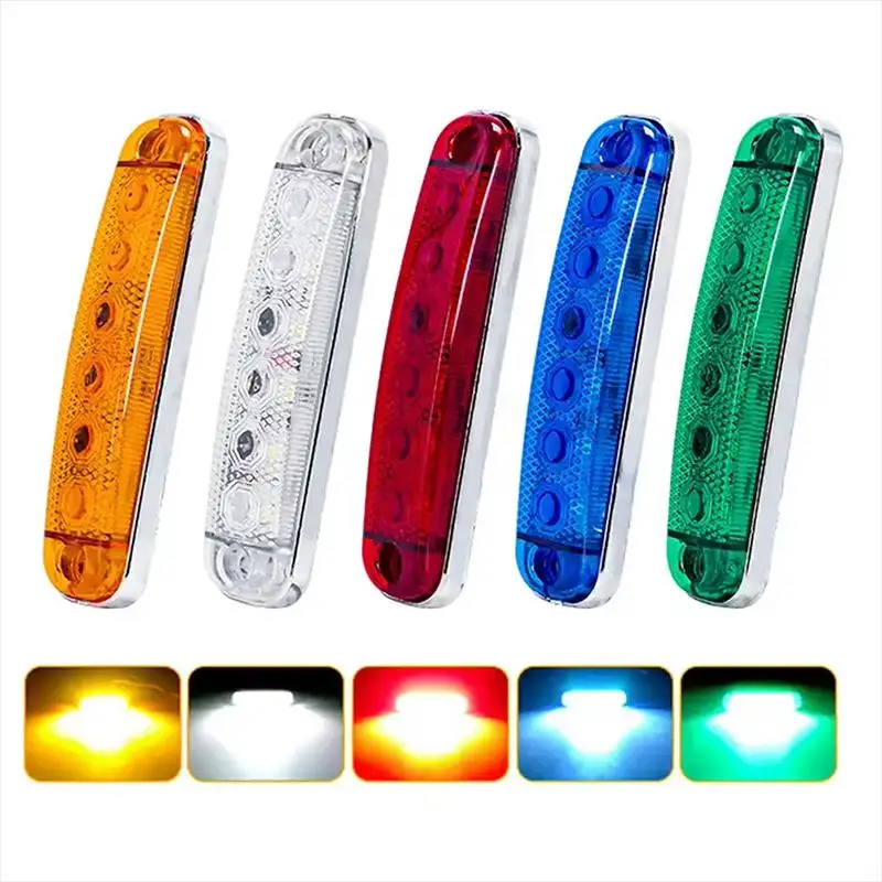 2Pcs 12V 24V Turn Signal Indicator Lamp 6LED Car External Side Marker Light Trailer Rear Warning Rear Lights For Car Truck Lorry
2Pcs 12V 24V Turn Signal Indicator Lamp 6LED Car External Side Marker Light Trailer Rear Warning Rear Lights For Car Truck Lorry