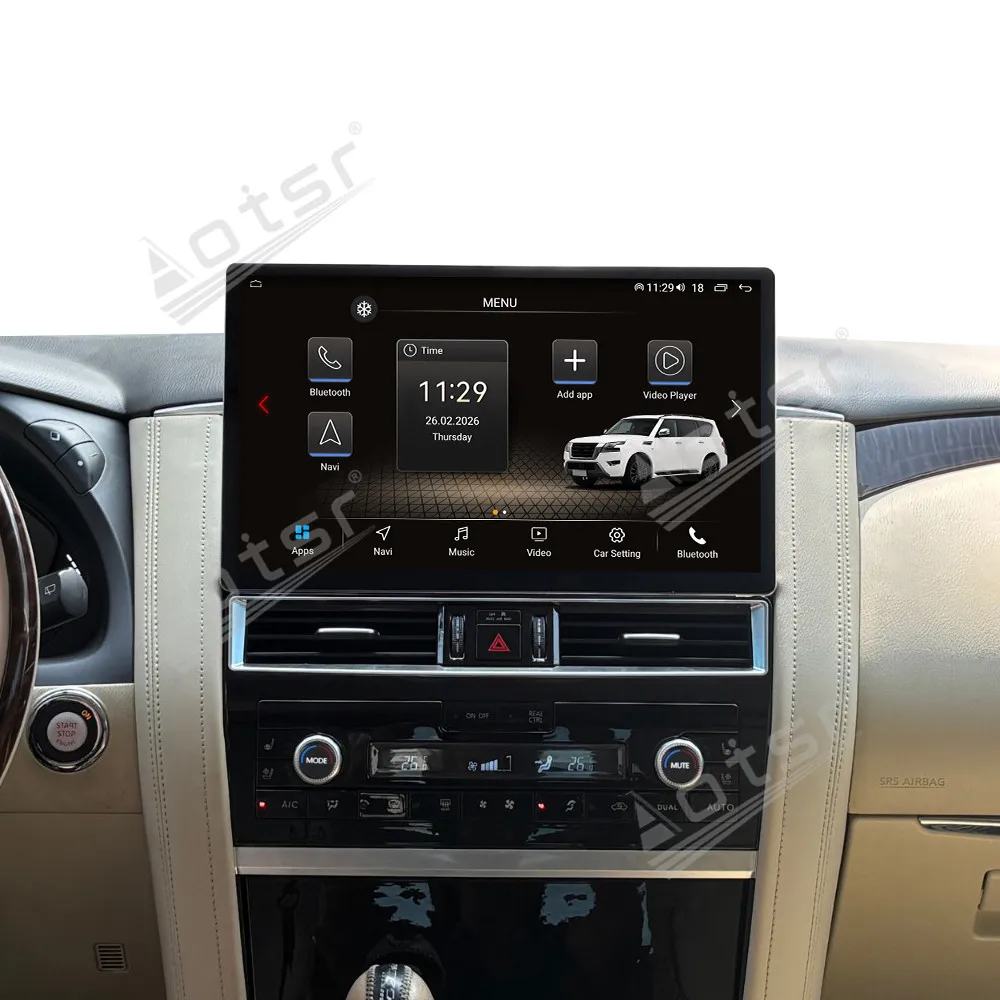 14.6 Inch HD Touch Screen Car Radio For Nissan Patrol 2012-2020 Wireless CarPlay Android Auto GPS Navigation Hi-Res Plug&Play
14.6 Inch HD Touch Screen Car Radio For Nissan Patrol 2012-2020 Wireless CarPlay Android Auto GPS Navigation Hi-Res Plug&Play