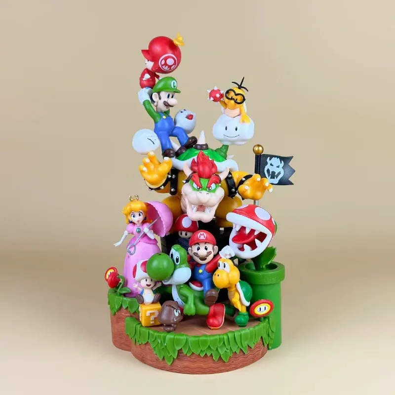 28cm Super Mario Combination Scene Model Toy Anime Cartoon Game Peripheral Model Doll Decoration Desktop Ornament Toy Gift
28cm Super Mario Combination Scene Model Toy Anime Cartoon Game Peripheral Model Doll Decoration Desktop Ornament Toy Gift