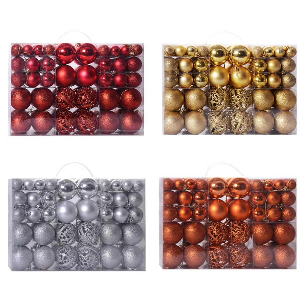 100pcs Christmas ball Shatterproof Xmas Tree 3~6CM Christmas Decorative Ball Hanging Pendants Practical High quality
100pcs Christmas ball Shatterproof Xmas Tree 3~6CM Christmas Decorative Ball Hanging Pendants Practical High quality