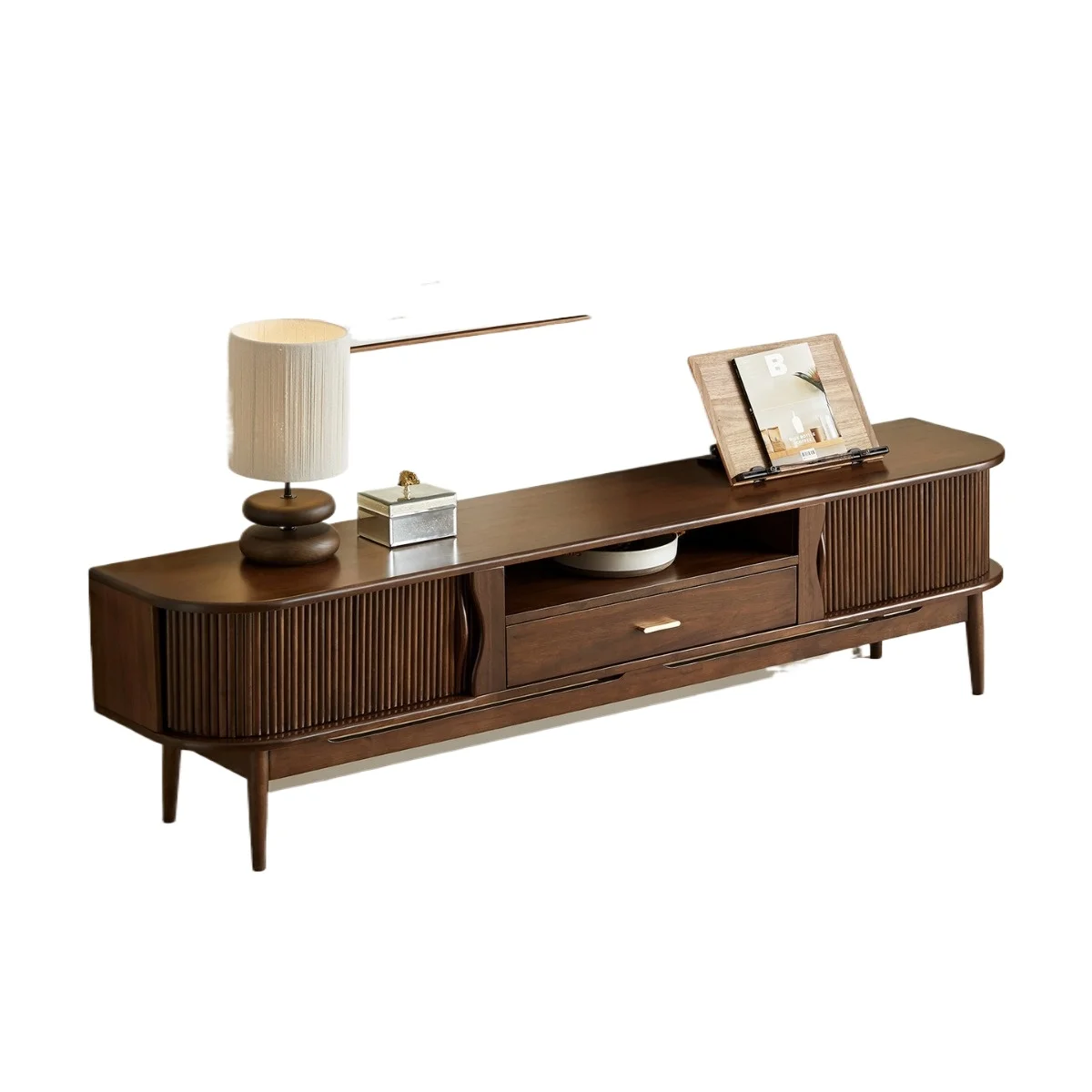 Solid wood TV cabinet living room Nordic coffee table combination storage locker retro style furniture
Solid wood TV cabinet living room Nordic coffee table combination storage locker retro style furniture